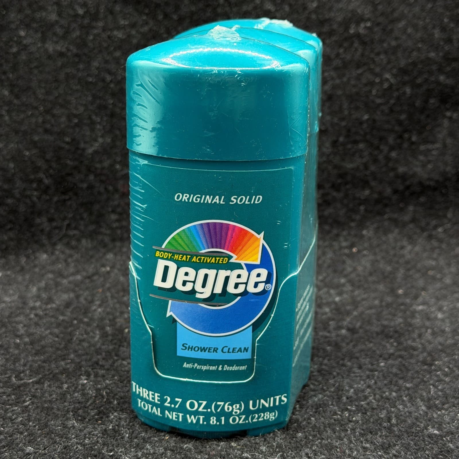 VTG Degree Shower Clean Deodorant 2.7 oz each Talc Body Heat Activated Old Stock - Thumbnail 2