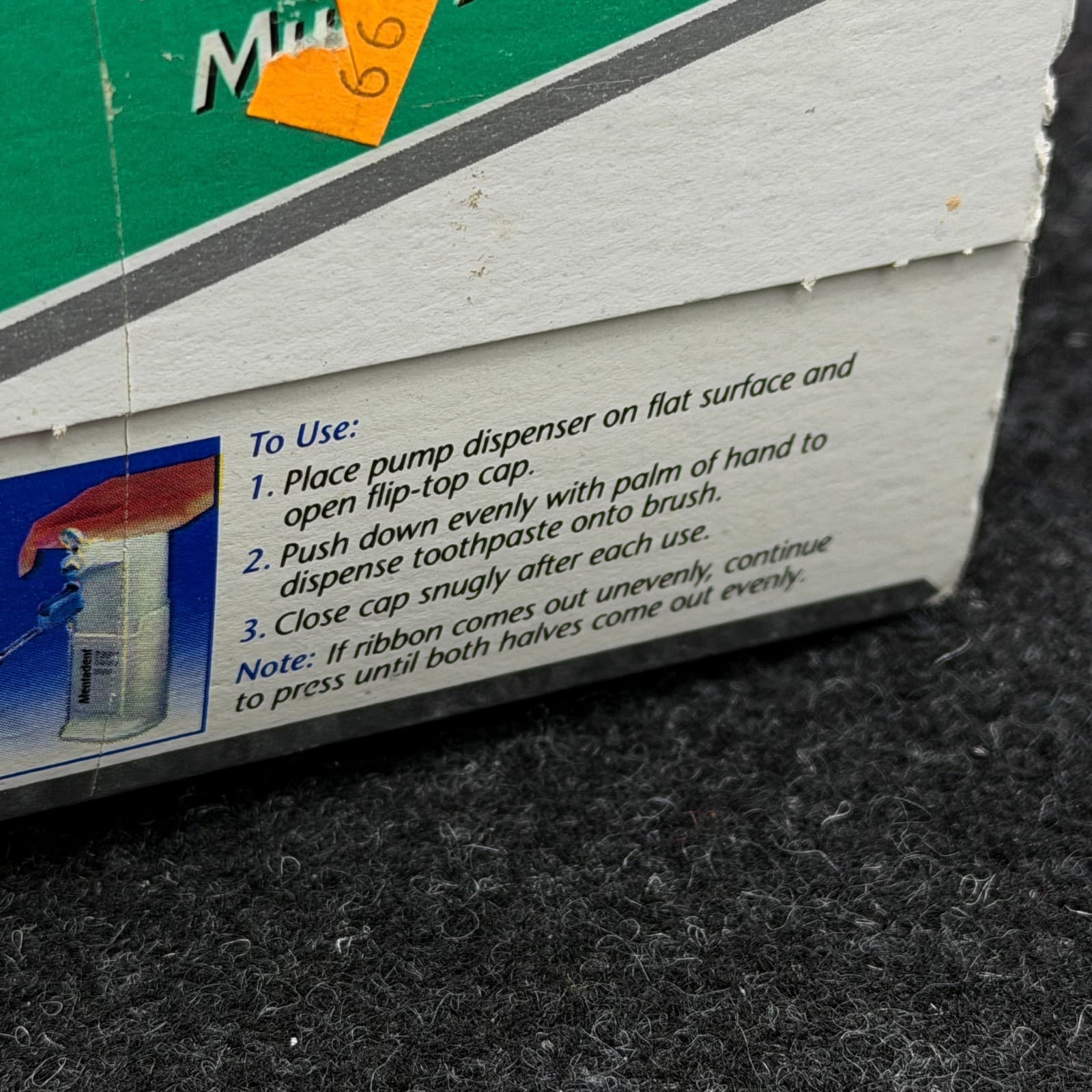 Vtg Mentadent Tartar Control Toothpaste 5.25 oz Baking Soda Peroxide Fluoride - Thumbnail 13