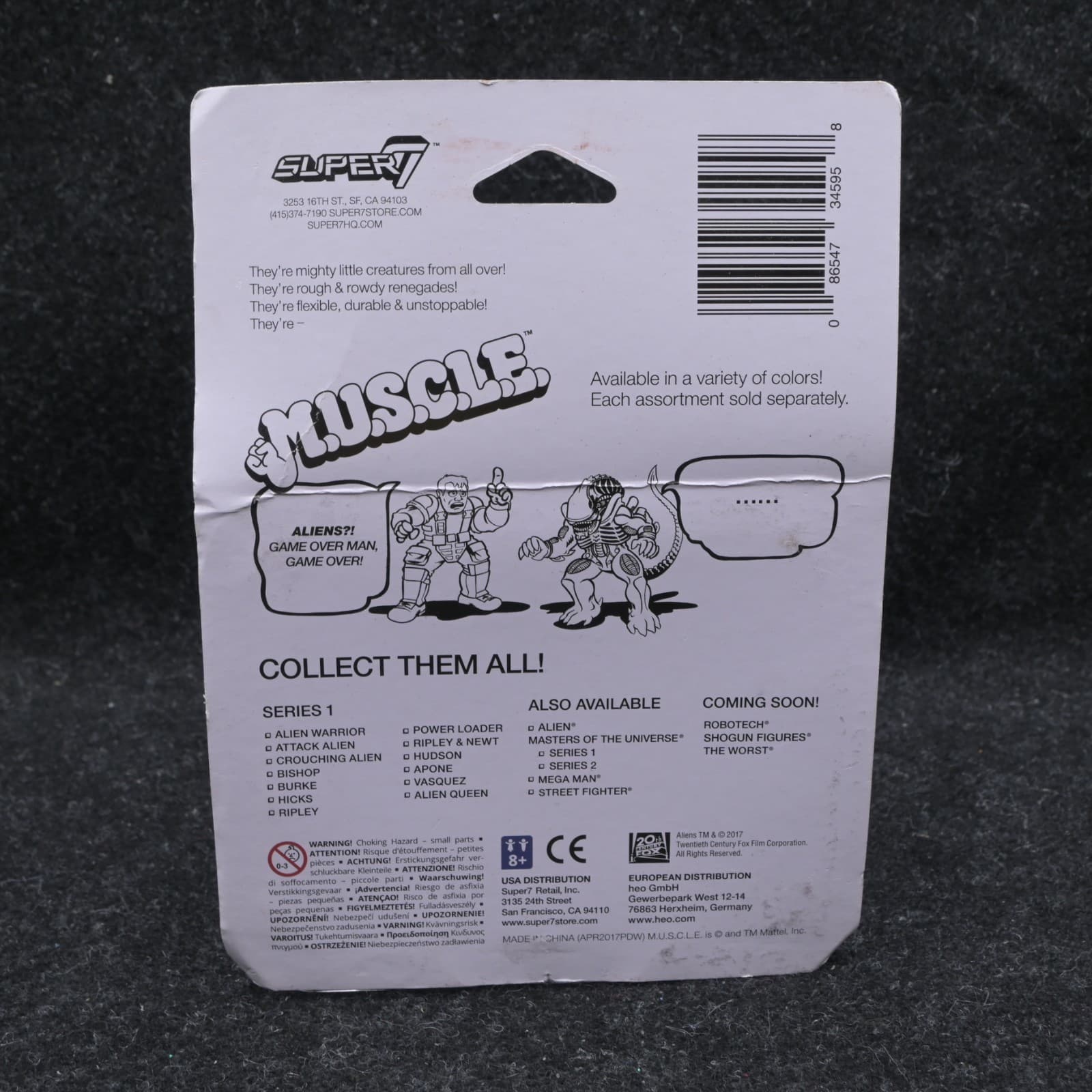 SUPER7 MUSCLES M.U.S.C.L.E. ALIEN BLACK XENOMORPH & POWER SUIT SEALED NEW - Thumbnail 4