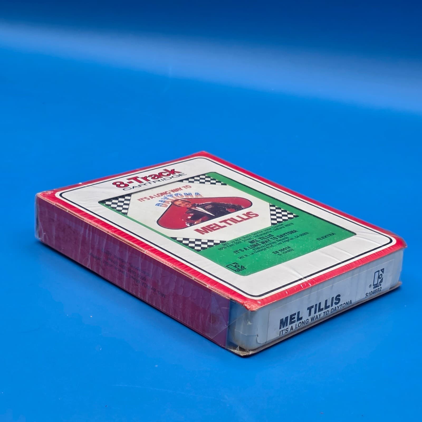Mel Tillis LONG WAY DAYTONA 8 Track Tape SEALED 1982 Country Pop Rock Race Car - Thumbnail 2