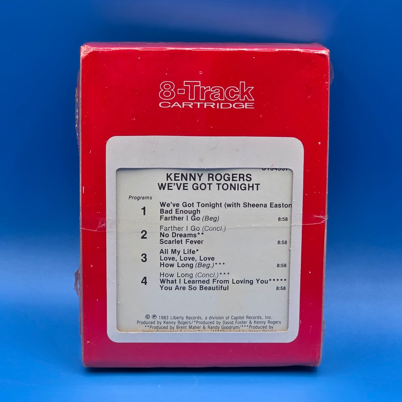 Kenny Rogers We'Ve Got Tonight 8 Track 1983 New Sealed Liberty - Thumbnail 7