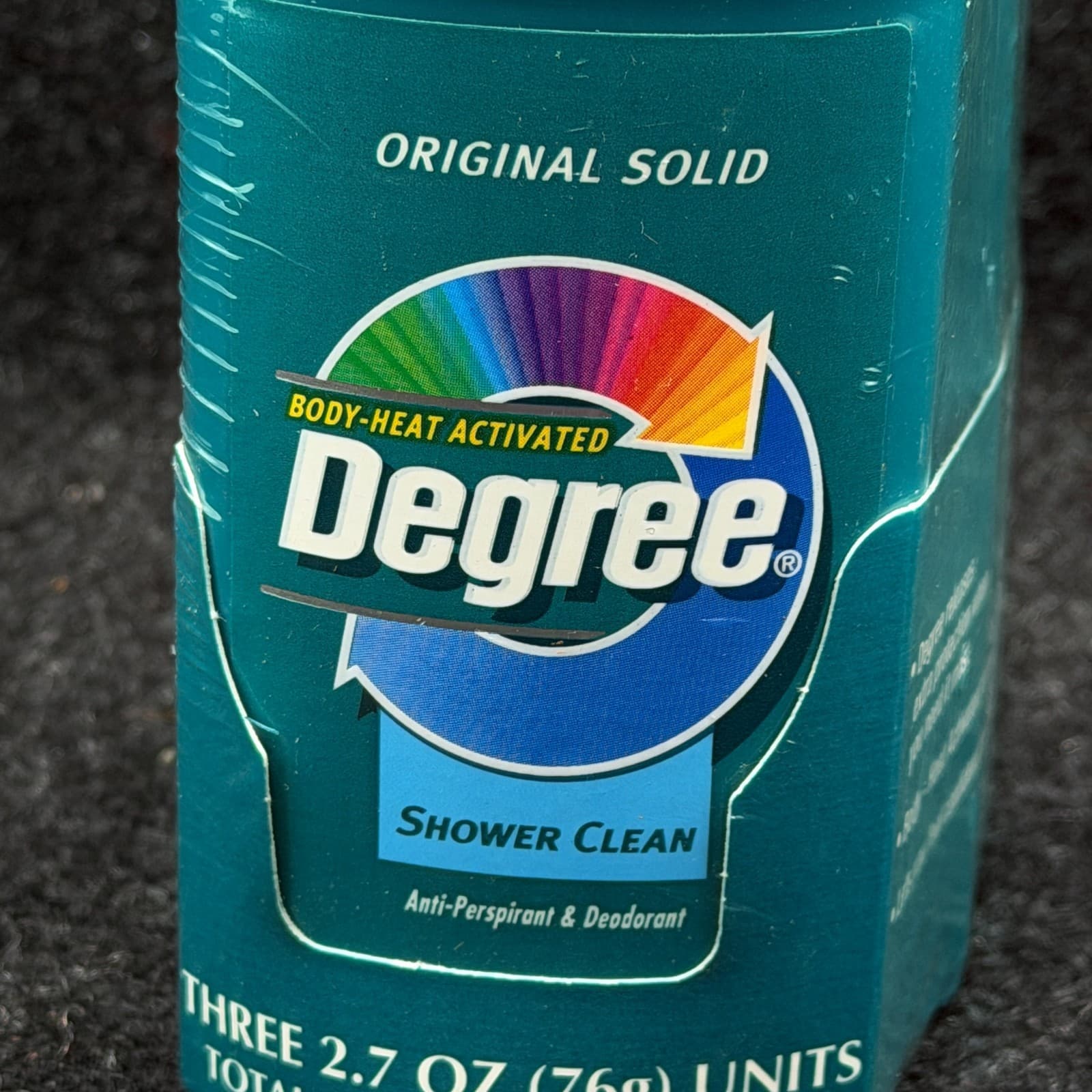 VTG Degree Shower Clean Deodorant 2.7 oz each Talc Body Heat Activated Old Stock - Thumbnail 3
