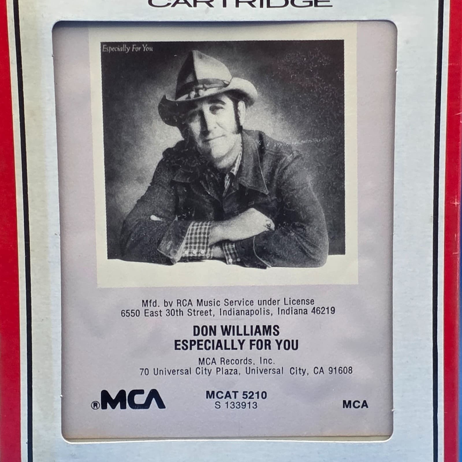 VTG 8 Track Don Williams Especially for You SEALED - Thumbnail 2