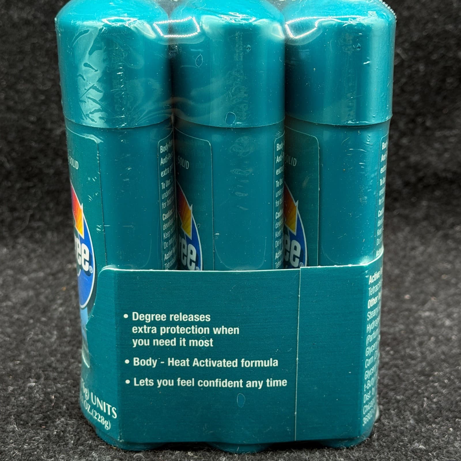 VTG Degree Shower Clean Deodorant 2.7 oz each Talc Body Heat Activated Old Stock - Thumbnail 5