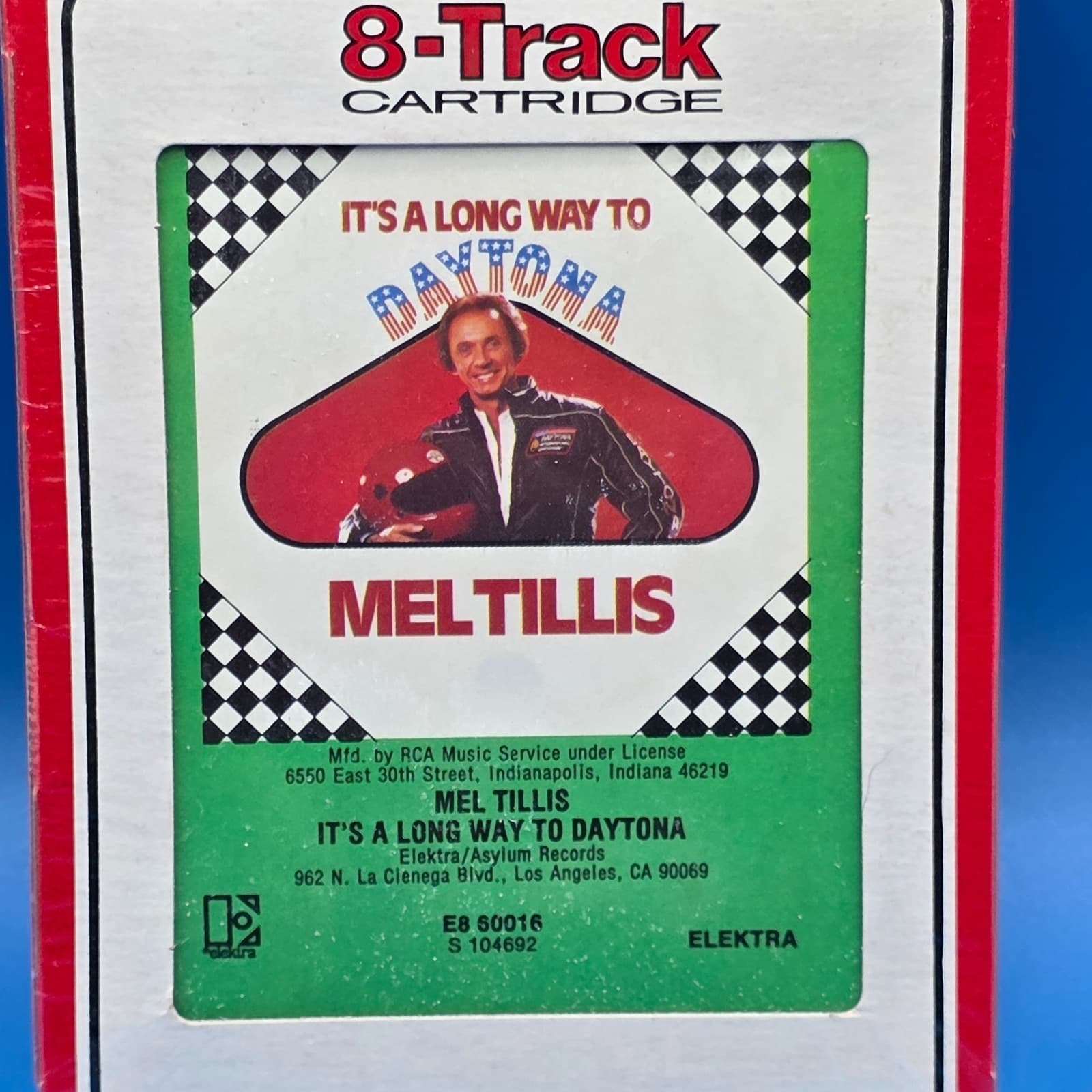 Mel Tillis LONG WAY DAYTONA 8 Track Tape SEALED 1982 Country Pop Rock Race Car - Thumbnail 6
