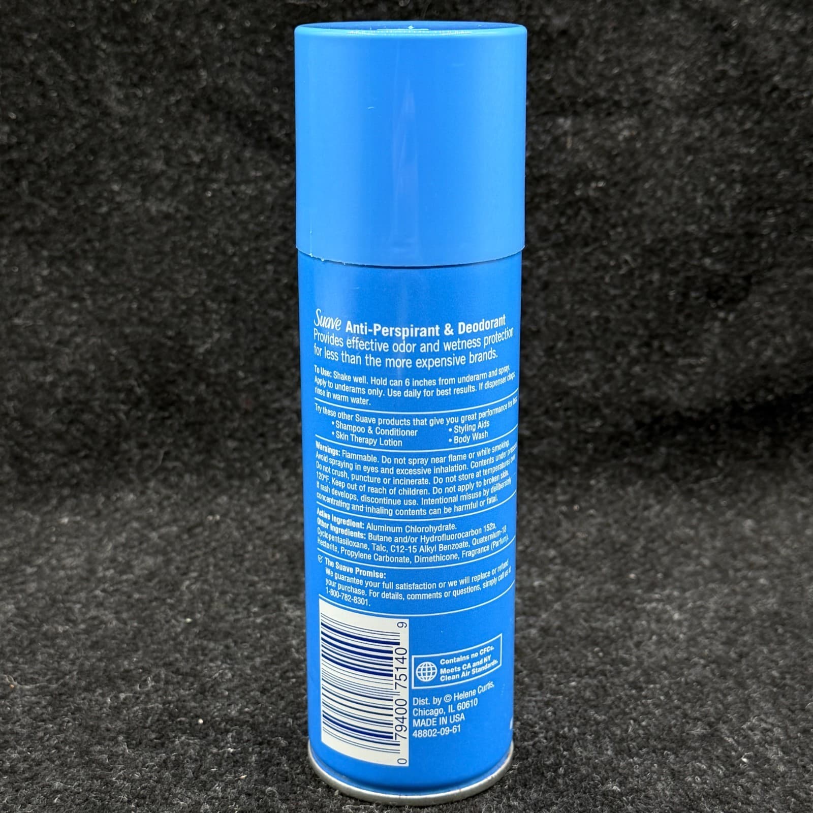 VINTAGE Suave Regular FRESH SCENT Spray Antiperspirant Deodorant 4 oz OLD STOCK - Thumbnail 4