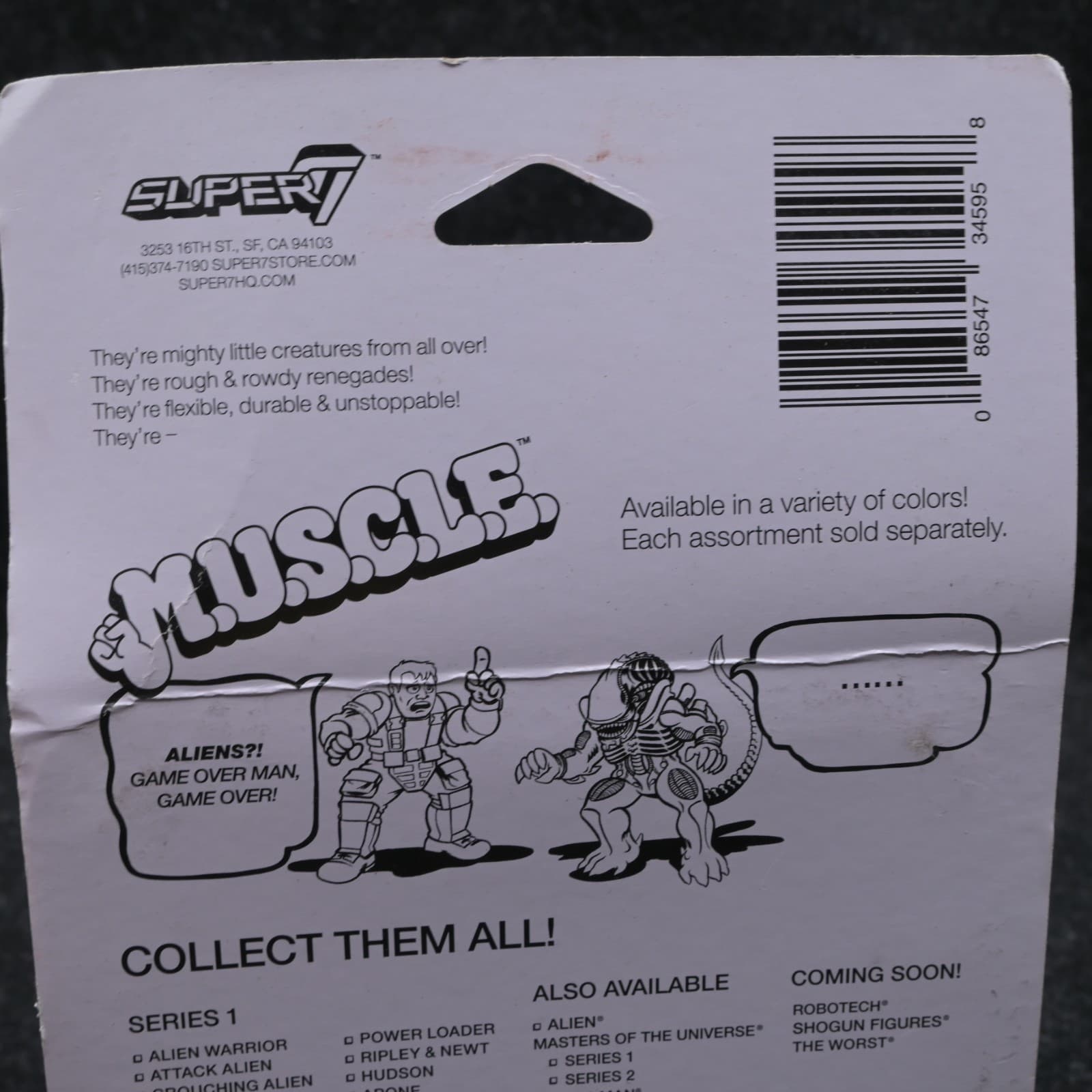 SUPER7 MUSCLES M.U.S.C.L.E. ALIEN BLACK XENOMORPH & POWER SUIT SEALED NEW - Thumbnail 6
