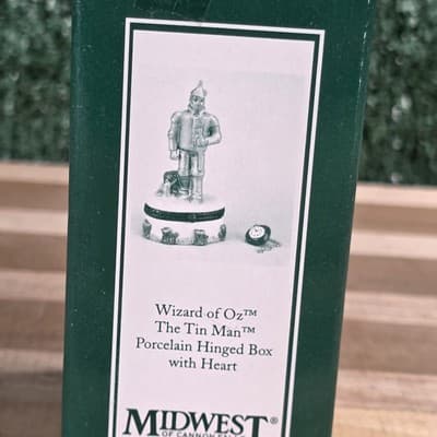 Wizard Of Oz The Tin Man Porcelain Hinged Trinket Box 1998 Midwest Cannon Falls - Thumbnail 3