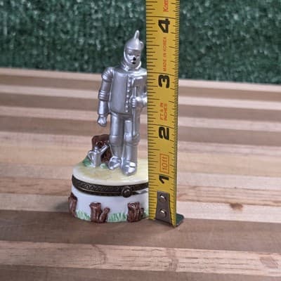 Wizard Of Oz The Tin Man Porcelain Hinged Trinket Box 1998 Midwest Cannon Falls - Thumbnail 10
