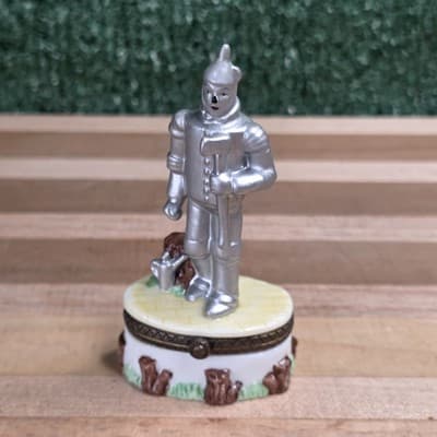 Wizard Of Oz The Tin Man Porcelain Hinged Trinket Box 1998 Midwest Cannon Falls - Thumbnail 7