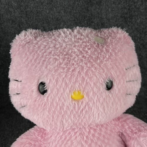 Build A Bear HELLO KITTY Pink Waffle 18" Plush 2011 Heart on Foot NO BOW - Thumbnail 4
