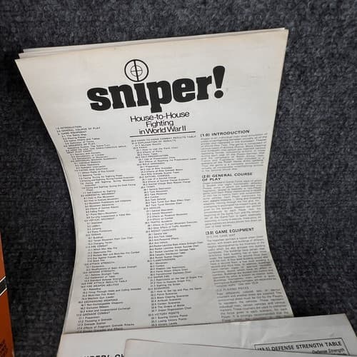 VTG 1973 SNIPER! Game House to House Fighting in WW2 SPI EARLY RPG SIMULATIONS - Thumbnail 11