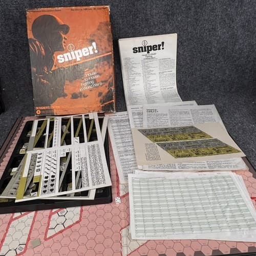 VTG 1973 SNIPER! Game House to House Fighting in WW2 SPI EARLY RPG SIMULATIONS - Thumbnail 2