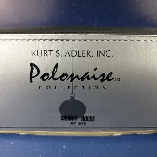 Vintage Peanuts Komozja Adler 6" Snoopy Doghouse Polonaise Collection IN BOX - Thumbnail 2