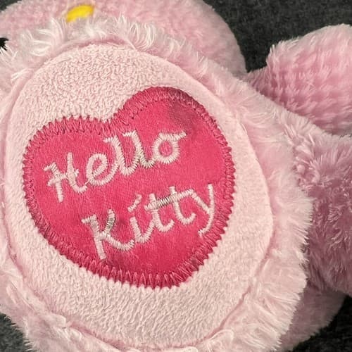 Build A Bear HELLO KITTY Pink Waffle 18" Plush 2011 Heart on Foot NO BOW - Thumbnail 5
