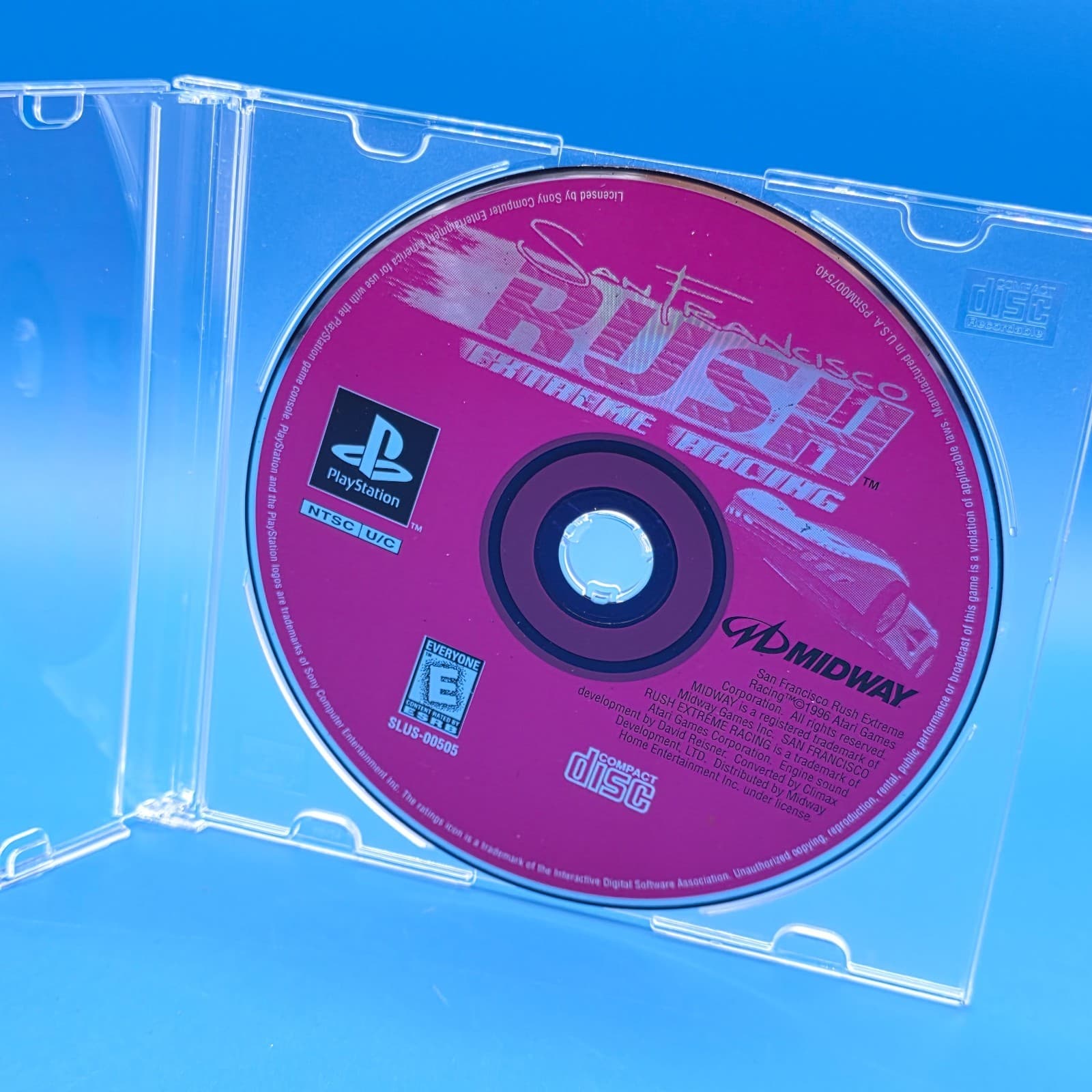 San Francisco Rush PlayStation, Loose Disc, Tested - Thumbnail 2