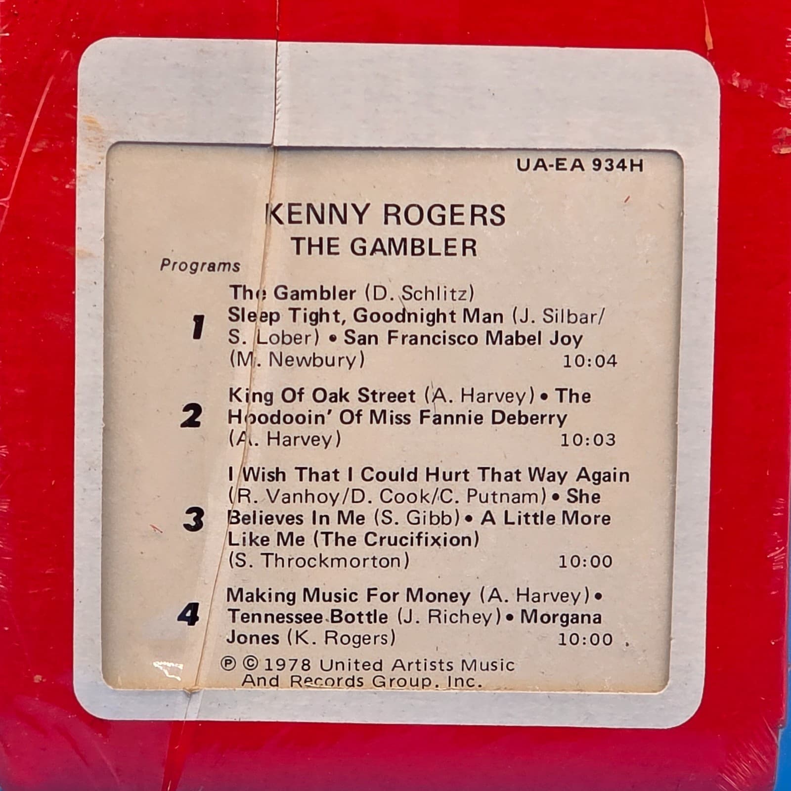 KENNY ROGERS--THE GAMBLER *SEALED* *8 TRACK* #152 - Thumbnail 6