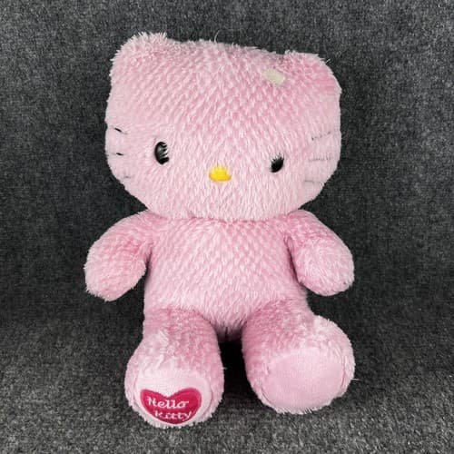 Build A Bear HELLO KITTY Pink Waffle 18" Plush 2011 Heart on Foot NO BOW - Thumbnail 2
