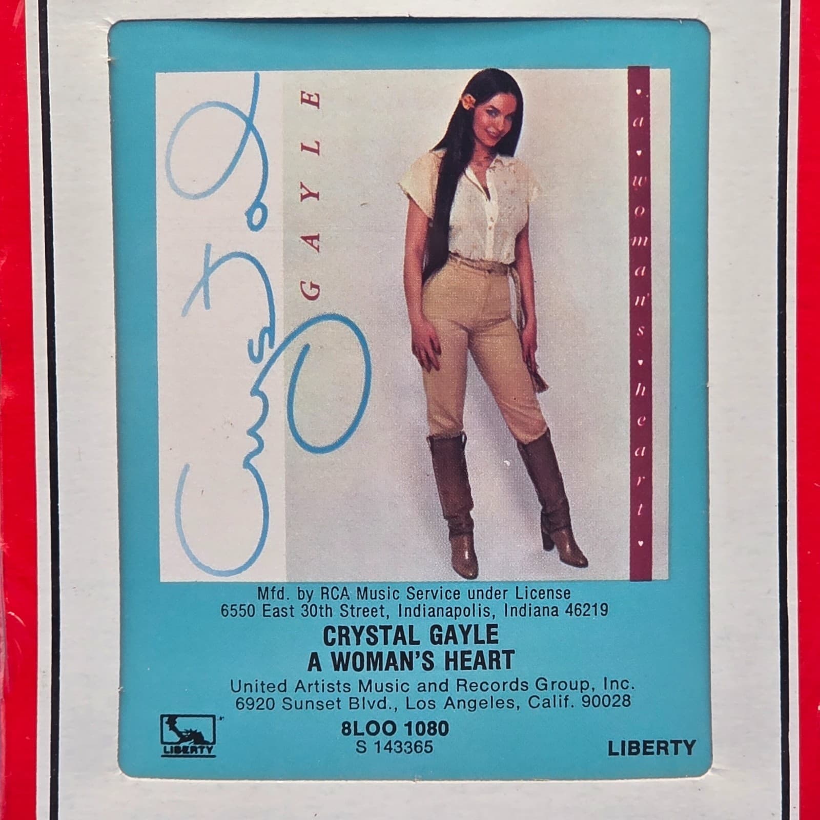 NEW SEALED - Crystal Gayle - A Woman's Heart - 8 Track Tape 8LOO1080 - Thumbnail 9