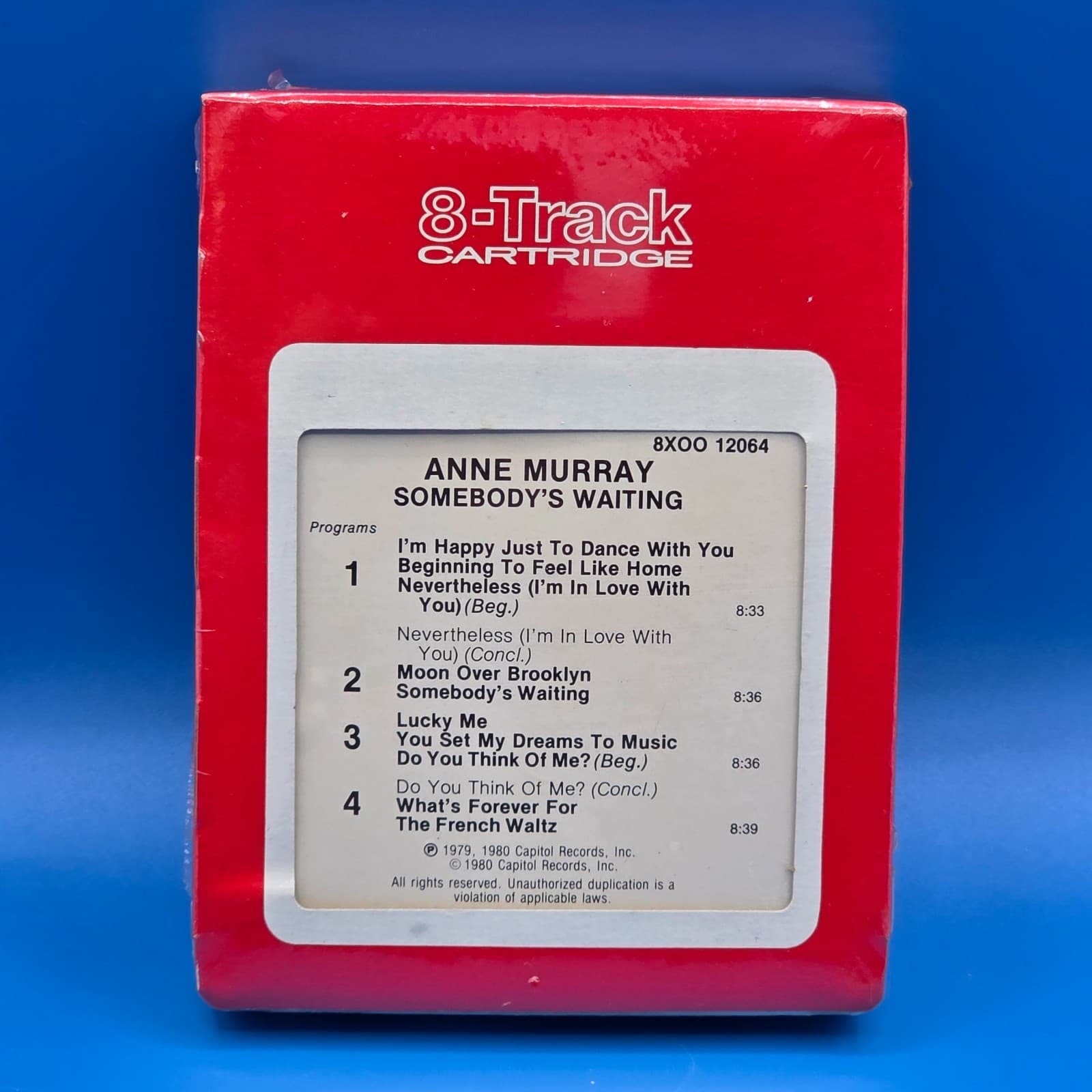 Ann Murray Somebody's Waiting 8 Track Tape 8X00 12064 Still Sealed - Thumbnail 8