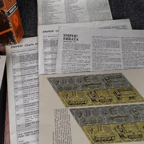 VTG 1973 SNIPER! Game House to House Fighting in WW2 SPI EARLY RPG SIMULATIONS - Thumbnail 10