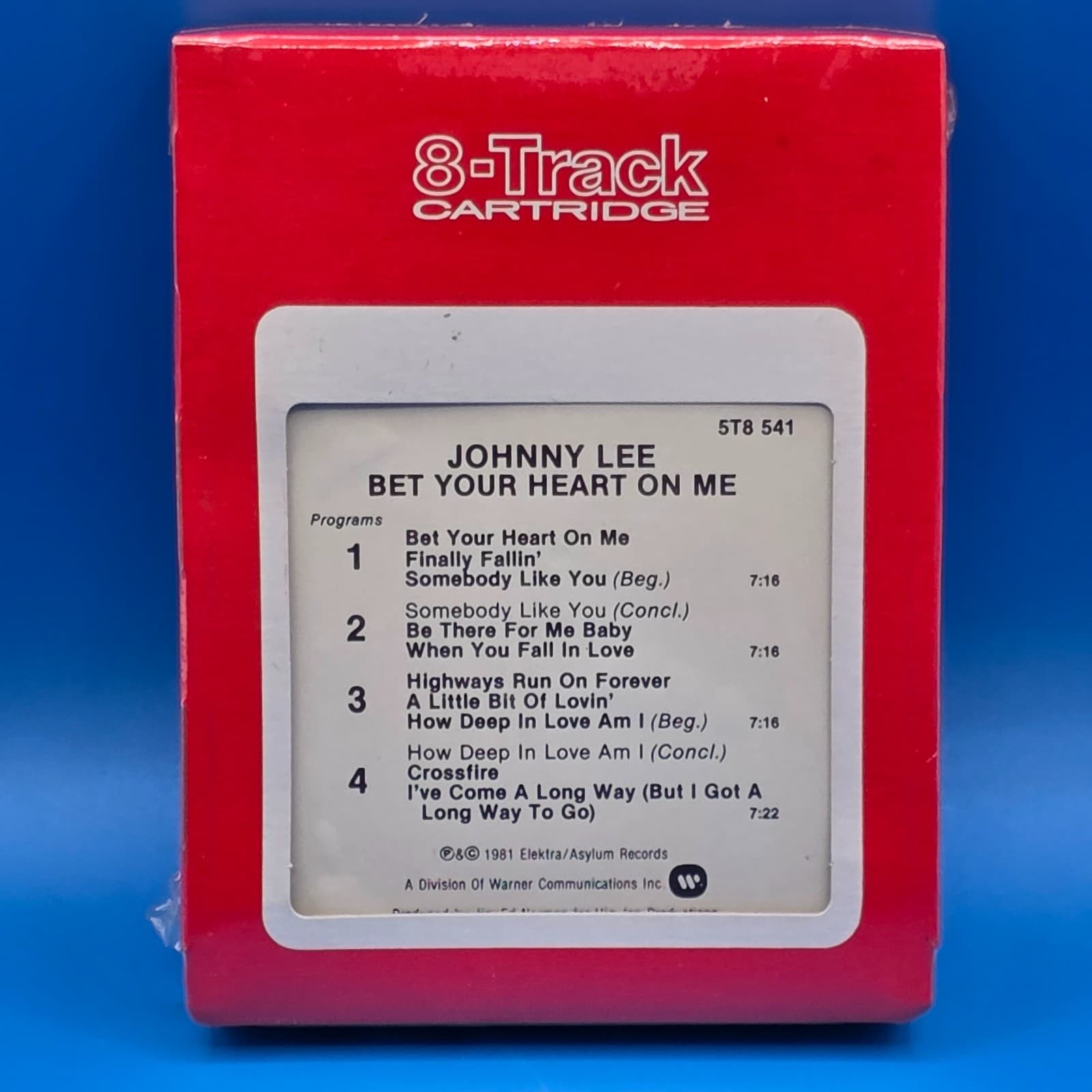 JOHNNY LEE BET YOUR HEART ON ME New Sealed 8-Track, 8 Track Cartridge - Thumbnail 5