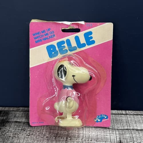 VTG AVIVA SNOOPY SISTER BELLE WIND ME UP WATCH ME GO MINI WALKER RARE