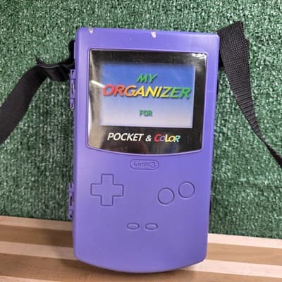 Logic 3 My Organizer For Pocket & Color Nintendo Gameboy Hard Travel Case Purple - Thumbnail 2