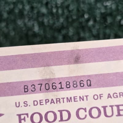Value $7 book of US Dept of Agriculture Food Coupons Stamps Series - Thumbnail 2