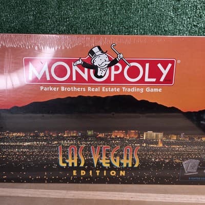 Monopoly Las Vegas Edition Pewter Collectable Tokens Brand Factory Sealed 1997 - Thumbnail 2
