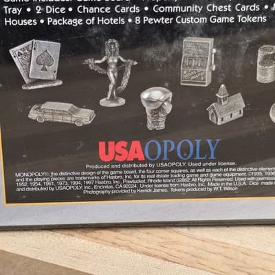 Monopoly Las Vegas Edition Pewter Collectable Tokens Brand Factory Sealed 1997 - Thumbnail 7