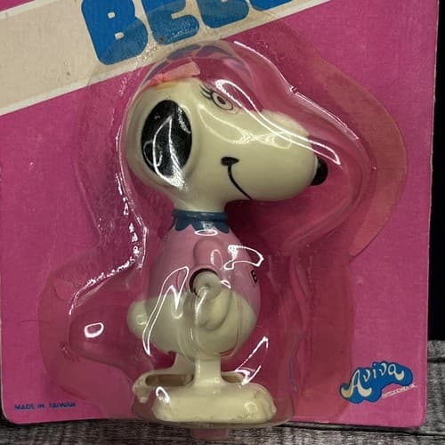 VTG AVIVA SNOOPY SISTER BELLE WIND ME UP WATCH ME GO MINI WALKER RARE - Thumbnail 3
