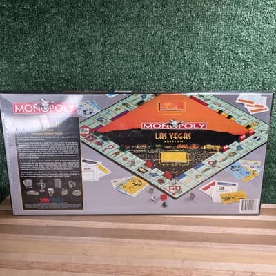 Monopoly Las Vegas Edition Pewter Collectable Tokens Brand Factory Sealed 1997 - Thumbnail 4