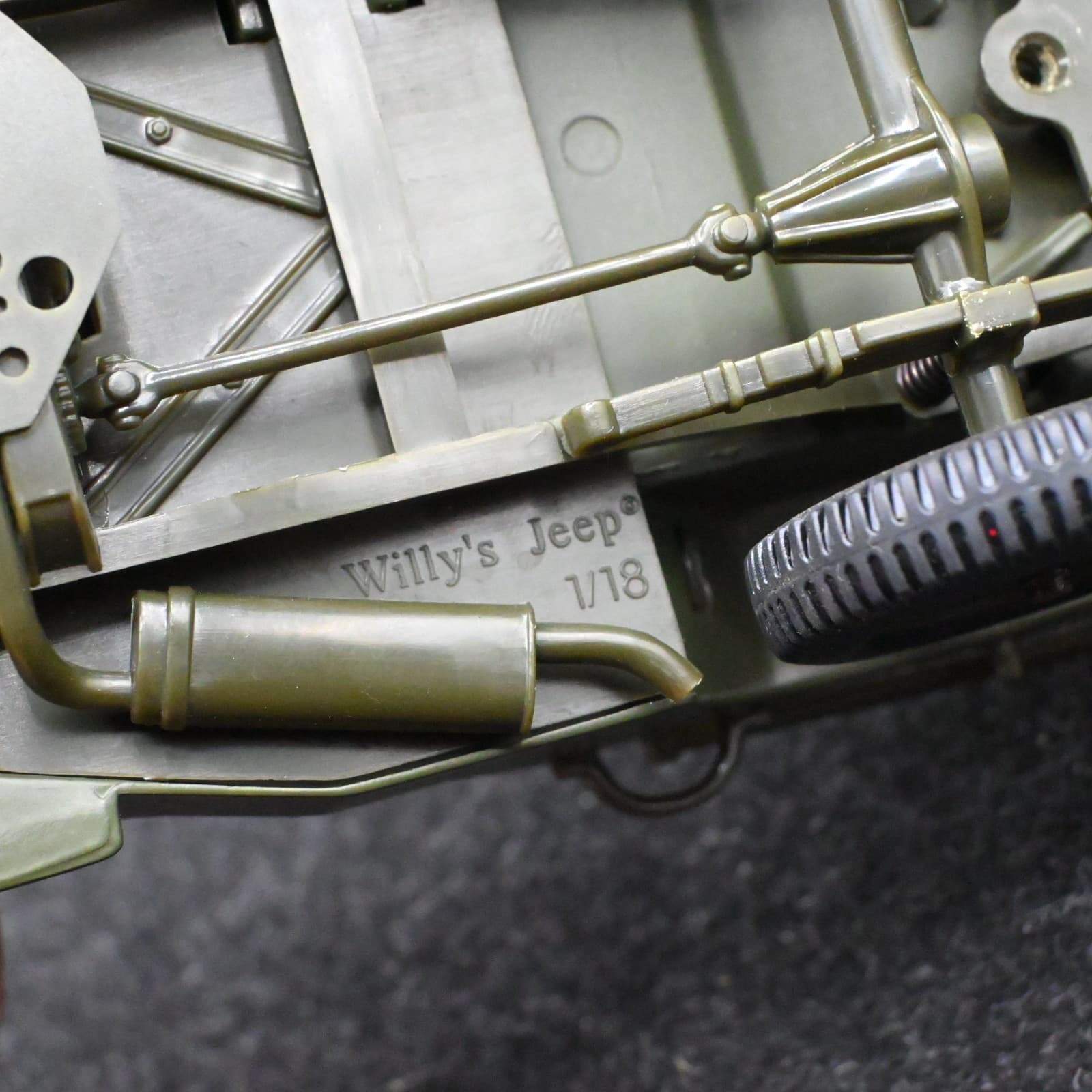 1:18 Scale Gate Willy's Jeep U.S.A. Military Transport - Thumbnail 10