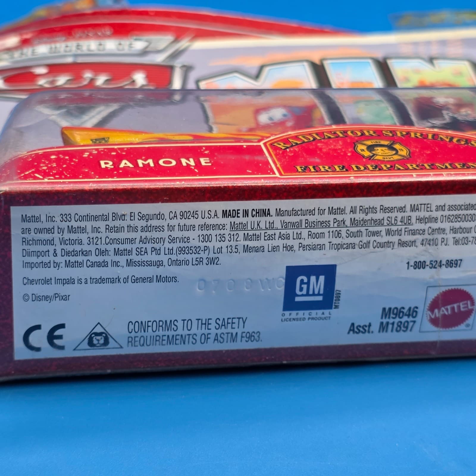 DISNEY PIXAR CARS MINI ADVENTURES RADIATOR SPRINGS FIRE DEPARTMENT RAMONE & FLO - Thumbnail 6