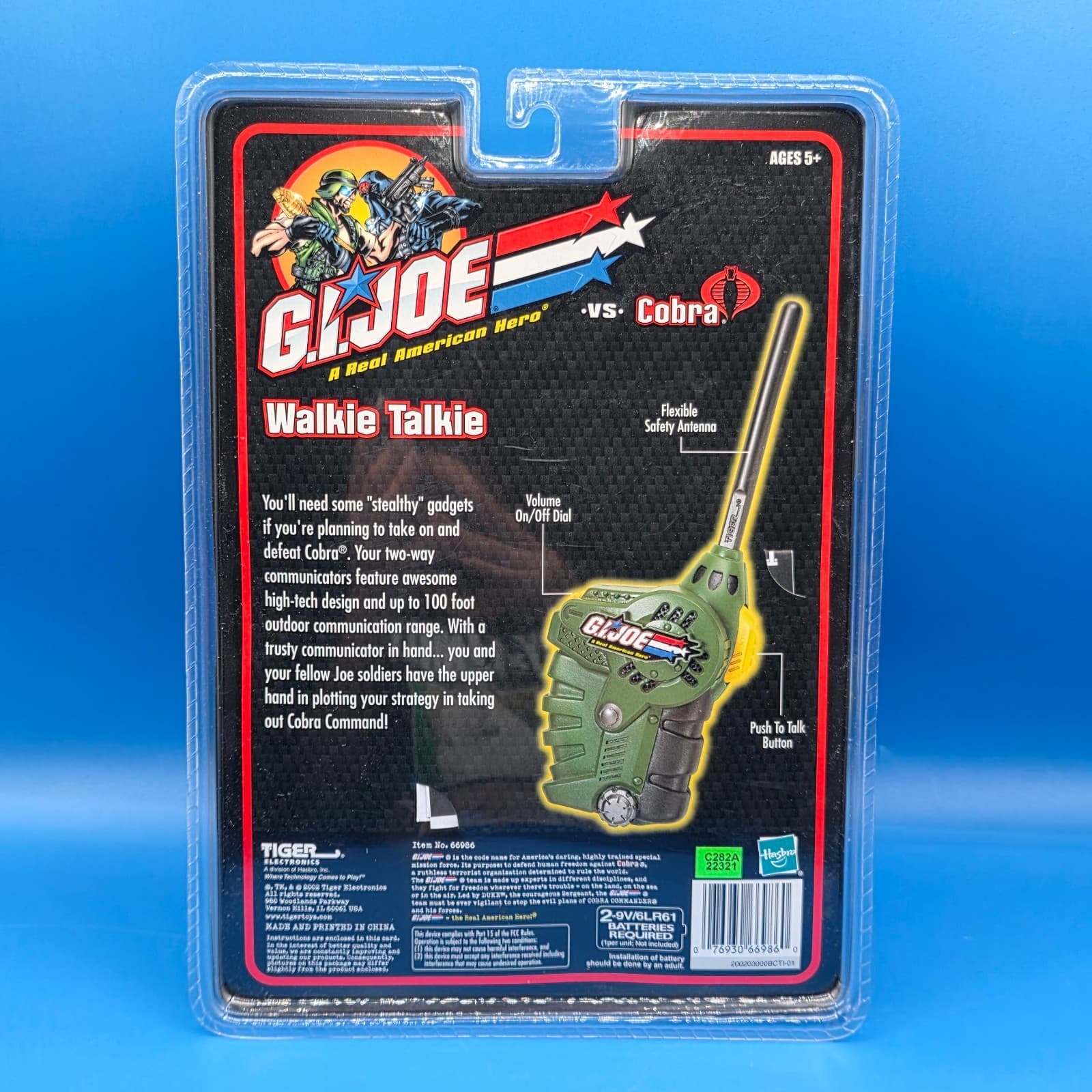 GI Joe vs COBRA Walkie Talkie Hasbro Tiger Electronics 2002 New - Thumbnail 7