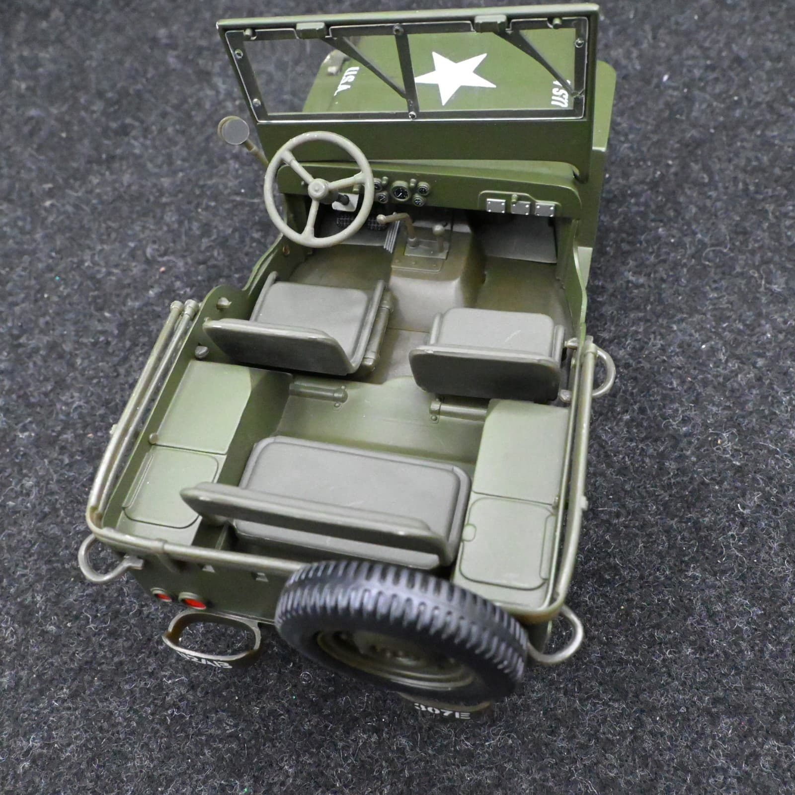 1:18 Scale Gate Willy's Jeep U.S.A. Military Transport - Thumbnail 7
