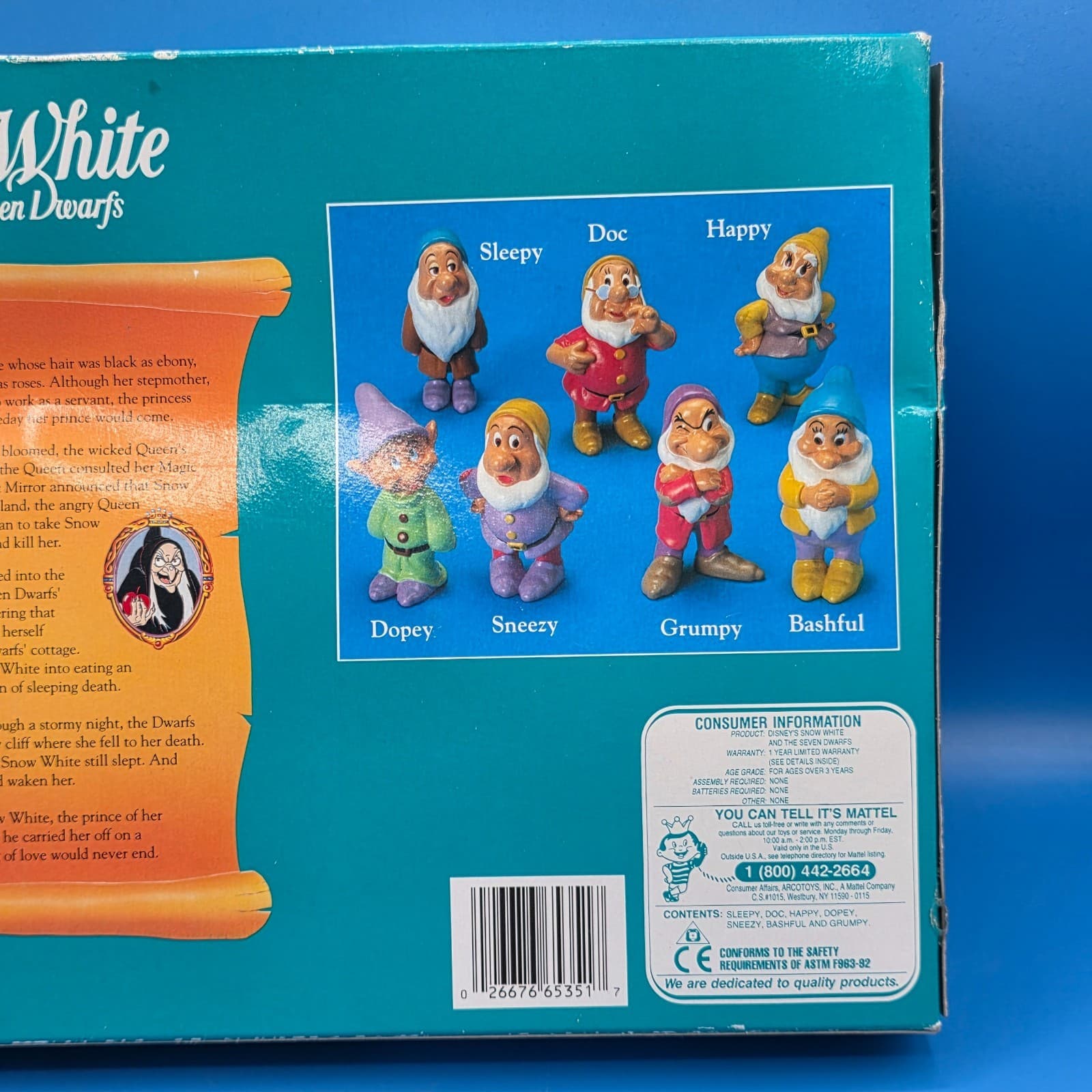 Walt Disney Snow White & Seven Dwarfs Mini Figures Set Collectible Figurines NOS - Thumbnail 3