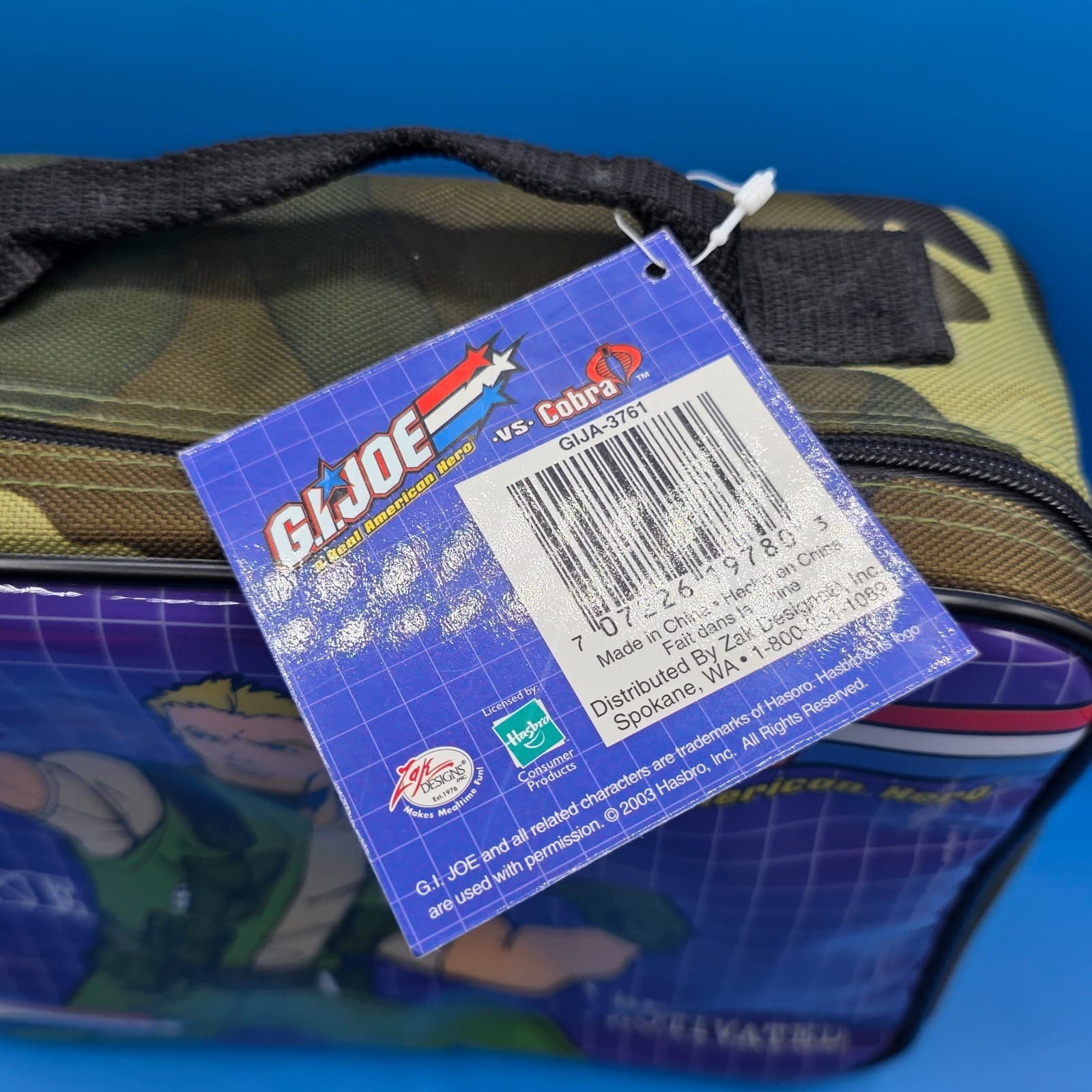 2003 GI Joe Duke A Real American Hero Insulated Lunch Box, New With Tags - Thumbnail 7