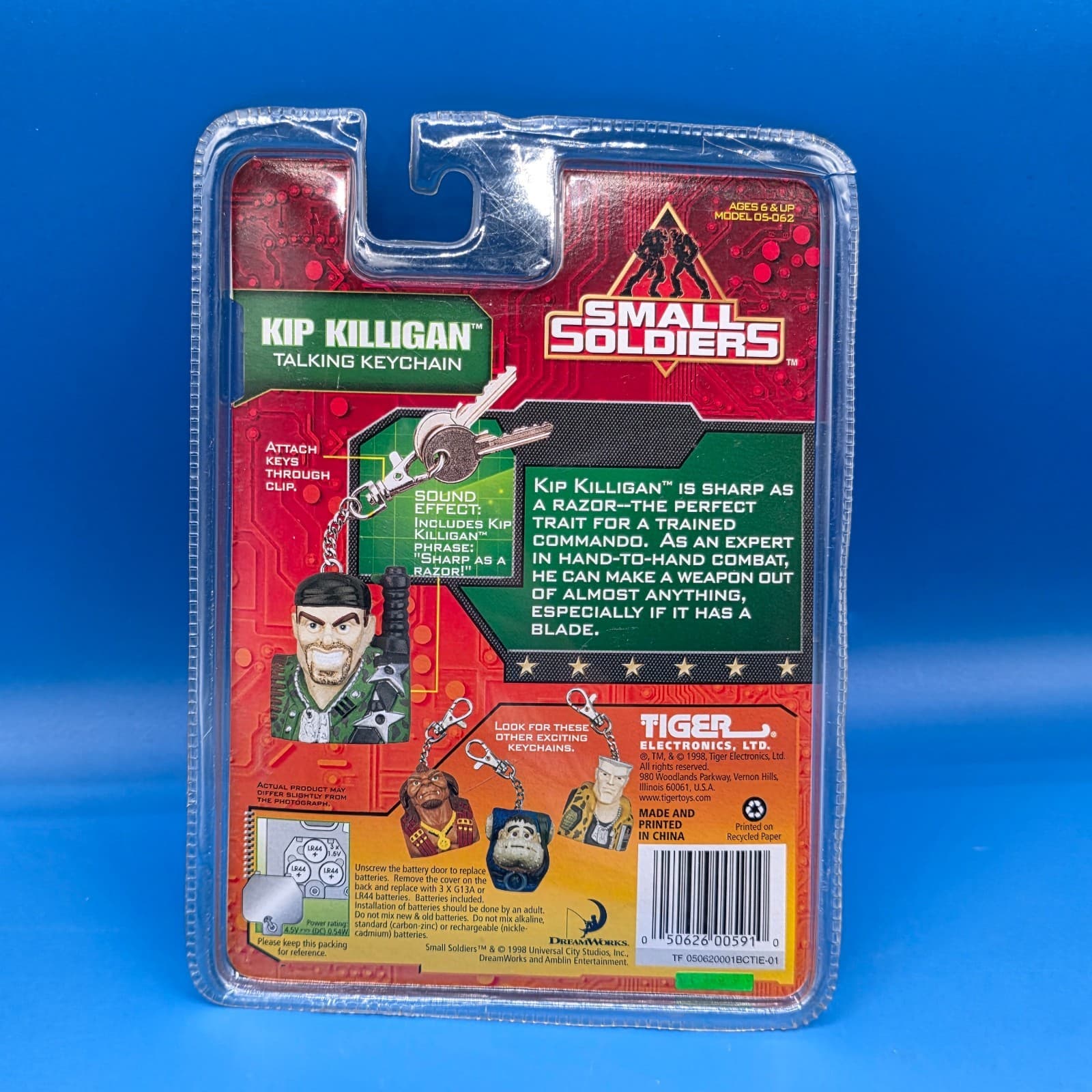 Vintage Small Soldiers Kip Killigan Key Chain Tiger Electronics 1998 - Thumbnail 6