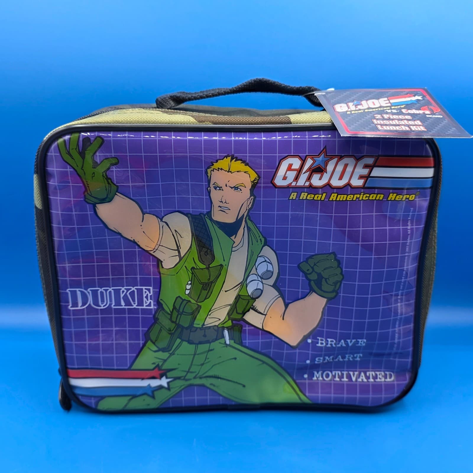 2003 GI Joe Duke A Real American Hero Insulated Lunch Box, New With Tags - Thumbnail 8
