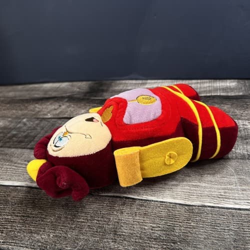 Disney Store Vintage Beauty & the Beast 8.5" Clogsworth Clock Plush Toy Doll - Thumbnail 6