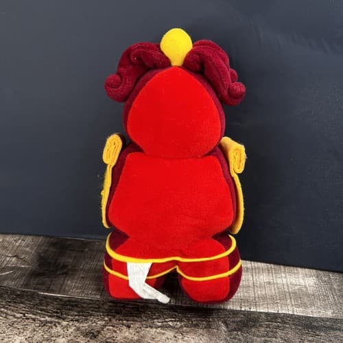 Disney Store Vintage Beauty & the Beast 8.5" Clogsworth Clock Plush Toy Doll - Thumbnail 4