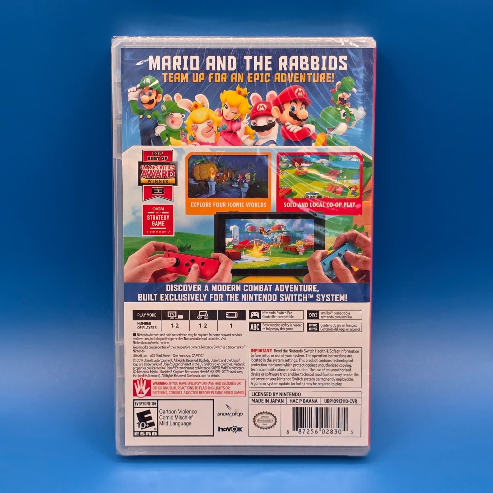 Mario + Rabbids Kingdom Battle- Nintendo Switch W/ Pixel Pack New and Sealed - Thumbnail 3