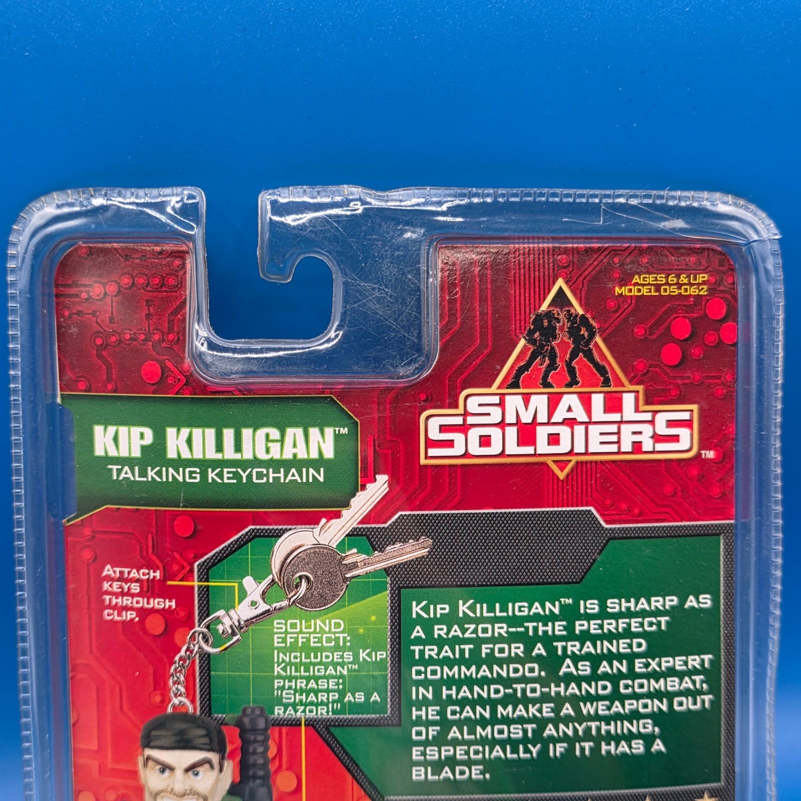 Vintage Small Soldiers Kip Killigan Key Chain Tiger Electronics 1998 - Thumbnail 4