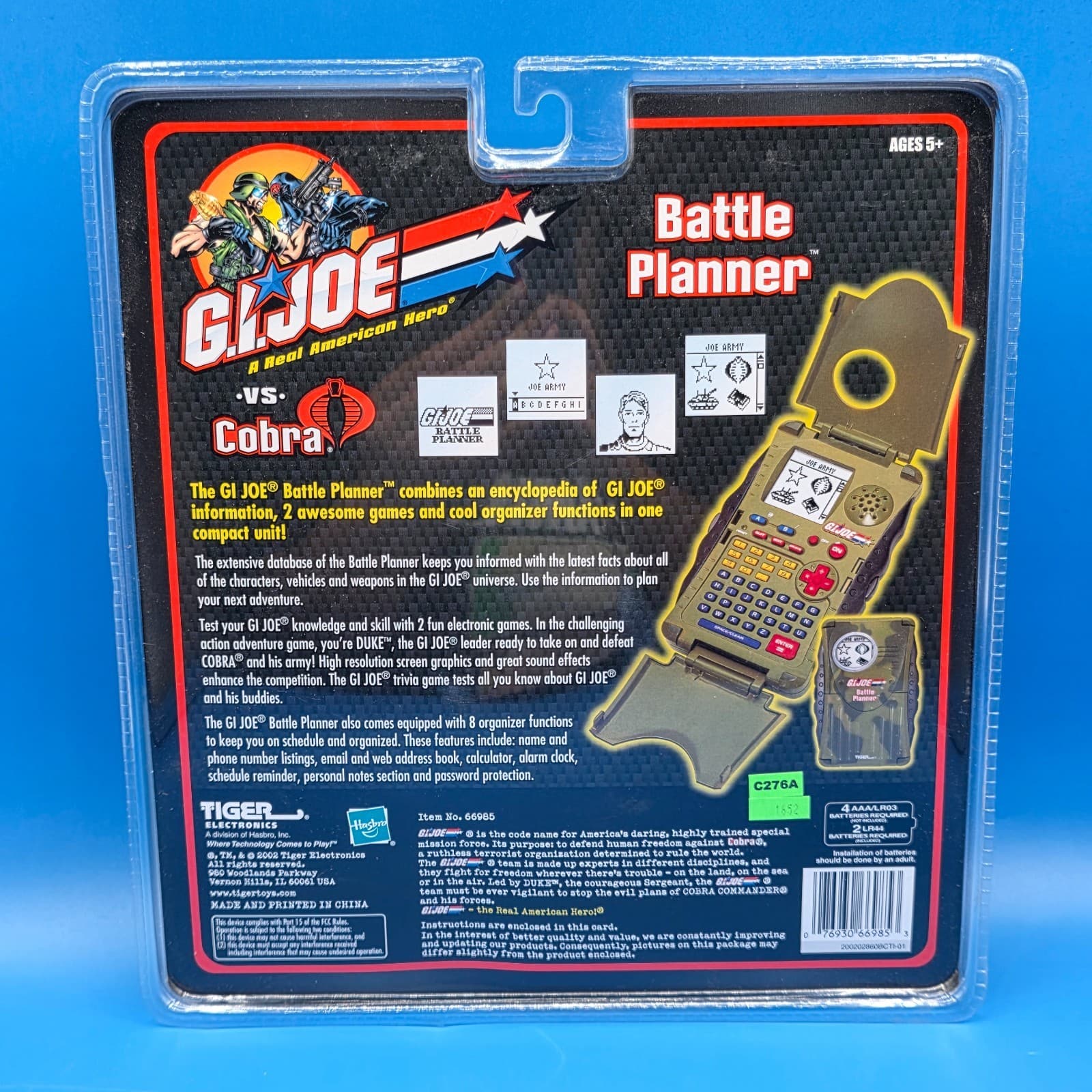GI Joe vs. Cobra Battle Planner Tiger Electronics 2002 Vintage Sealed! - Thumbnail 6