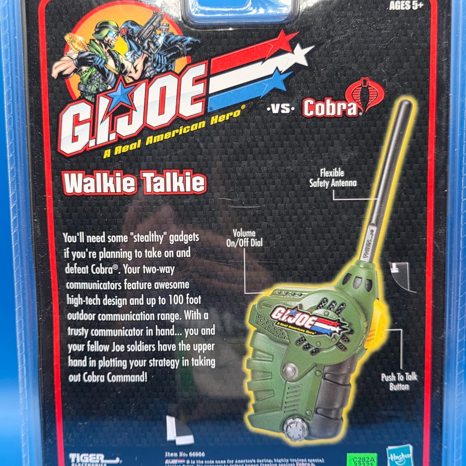 GI Joe vs COBRA Walkie Talkie Hasbro Tiger Electronics 2002 New - Thumbnail 6