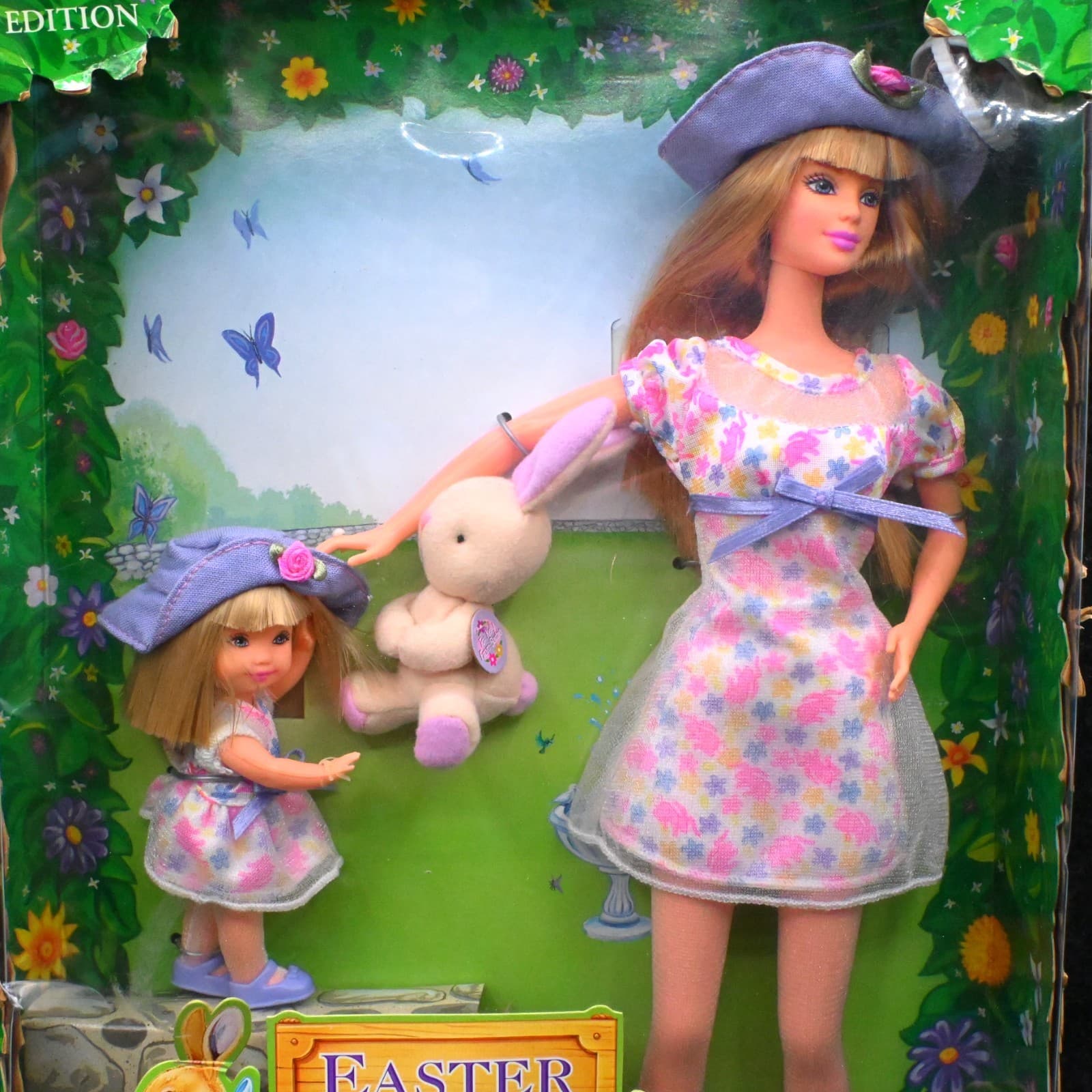 NIB 1998 Mattel Easter Bunny Fun Barbie Kelly 21720 - Thumbnail 2