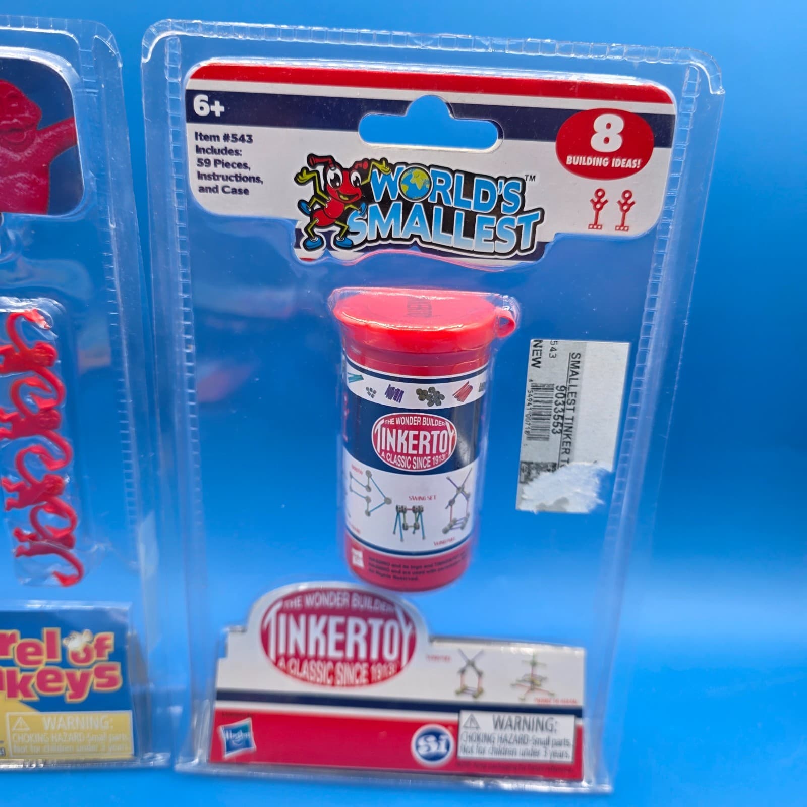 World's Smallest Barrel Of Monkeys & Tinkertoys Game Mini Replica 2020 Hasbro - Thumbnail 2