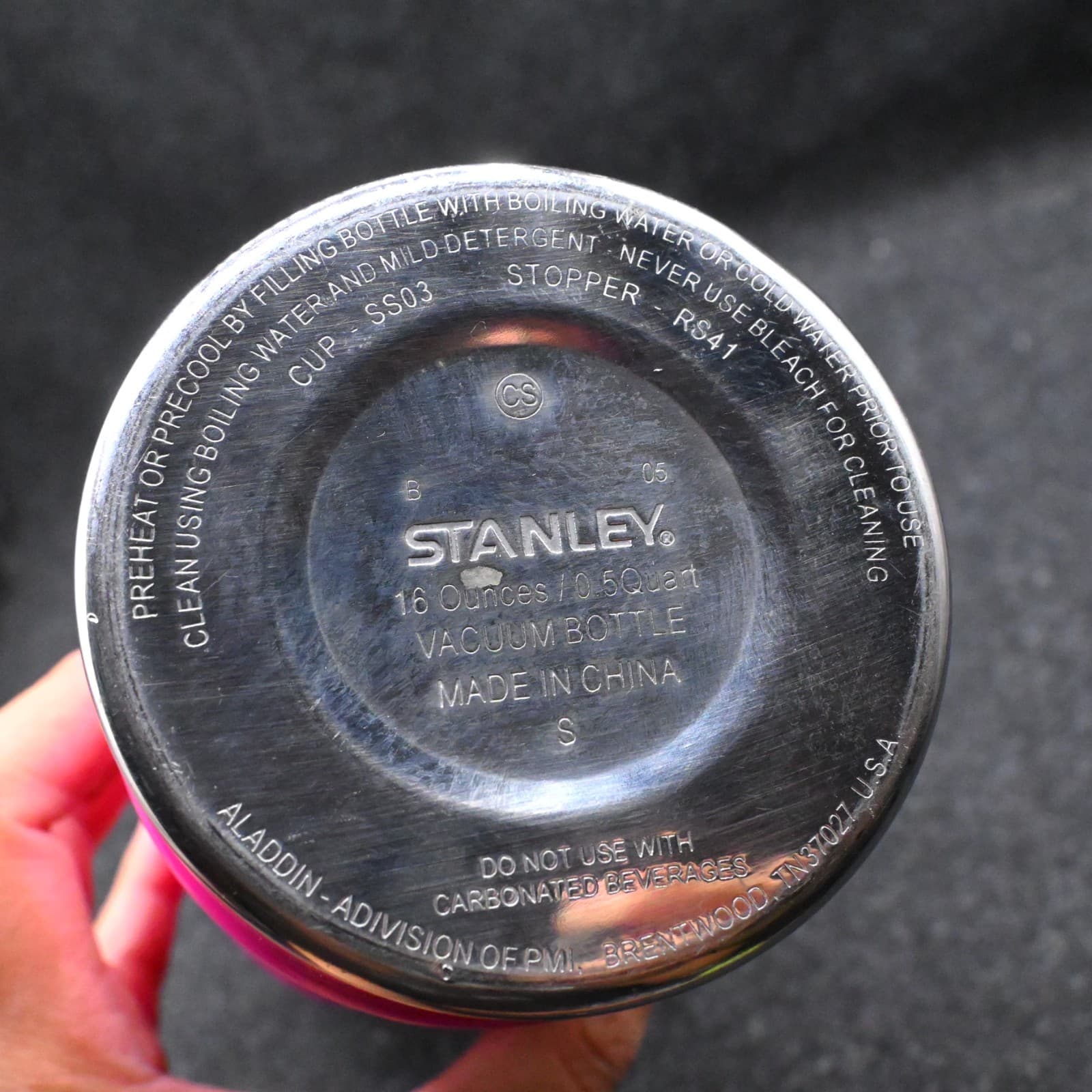 Stanley Pink 16oz Vacuum Bottle Camping Soup Thermos Cup Rare - Thumbnail 10